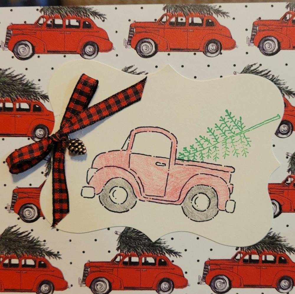 4/$15 Handmade cards -Trucks & Trees